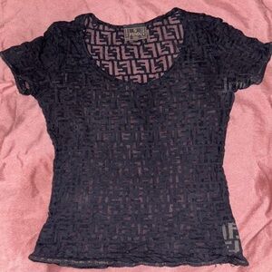 Vintage fendi monogram top
